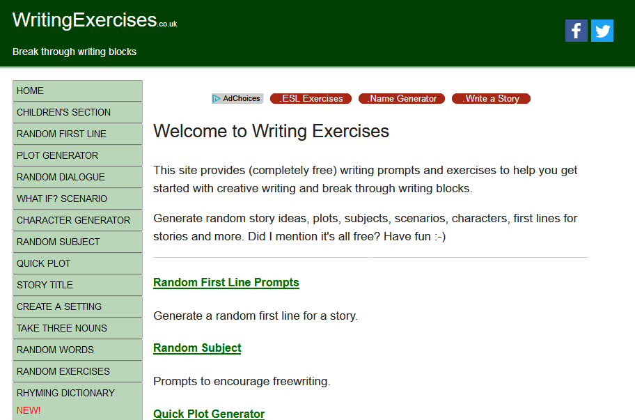 WritingExercises