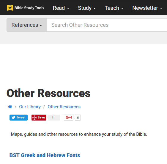 bible Study Resources